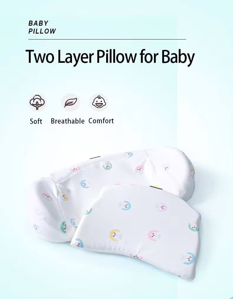 Baby double-layer memory cotton sleeping pillow JK64(图2)