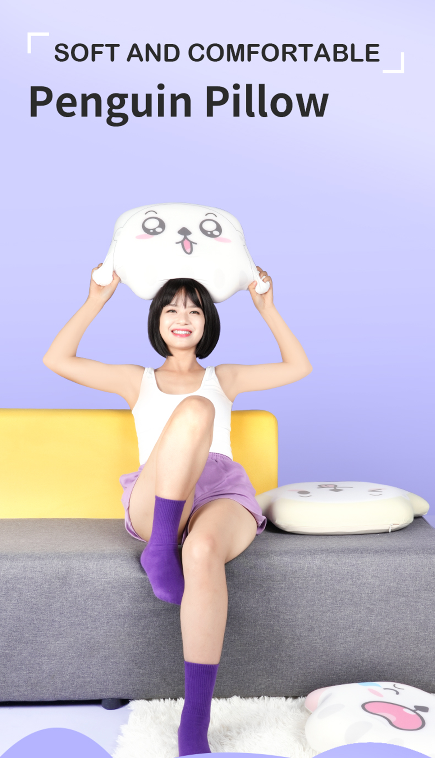 Penguin Multi Purpose Pillow JK115(图1)